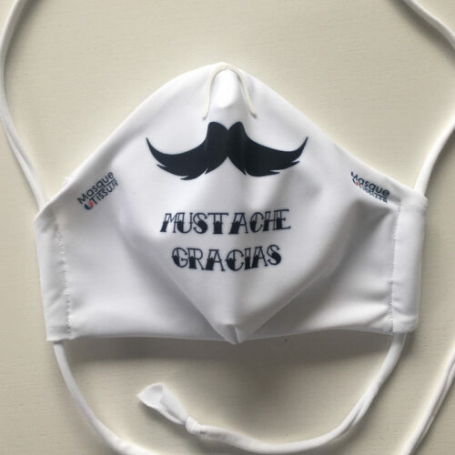 Masque en tissu Catégorie 1 Moustache gracias